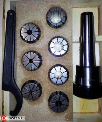 Цанговый зажим Mk 3 + комплект цанг фото №1 Цанговый зажим Mk 3 + комплект цанг фото №1