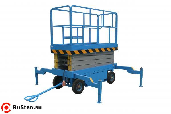 Подъемник ножничный передвижной 1000 кг 
14 м TOR SJY-1,0-14AC (от сети) (Y) фото №1