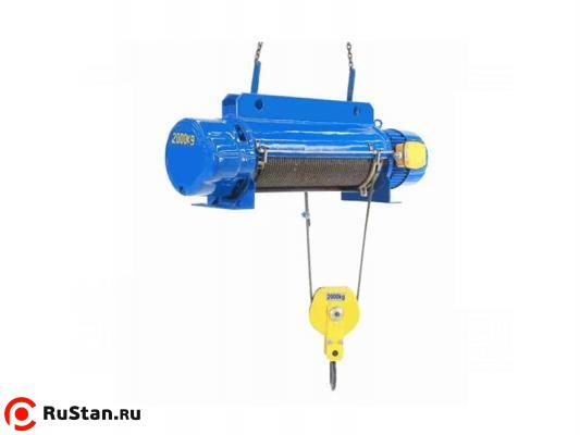 Таль стационарная на лапах  1,0 т 12 м 380 В электрическая канатная TOR CD PRO (усиленный двигатель) фото №1