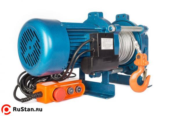 Лебедка электрическая  500/1000 кг  30/15 м с канатом 220 В TOR KCD фото №1