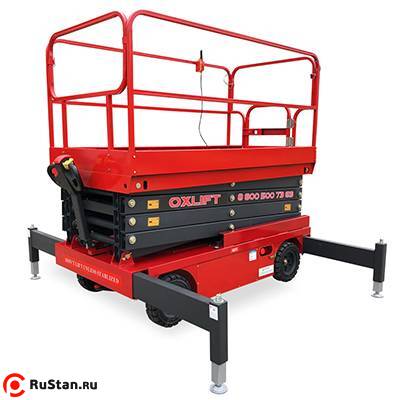 Самоходный Ножничный Подъемник  QZ-050-075 OXLIFT 500 кг 7,5 м фото №1