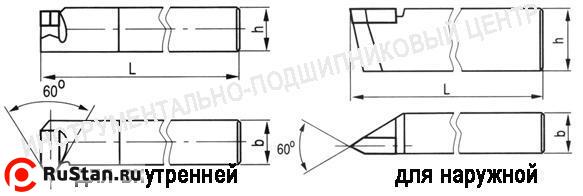 Резец Резьбовой 25х25х240 ВК8 для внутренней резьбы фото №1 Резец Резьбовой 25х25х240 ВК8 для внутренней резьбы фото №1