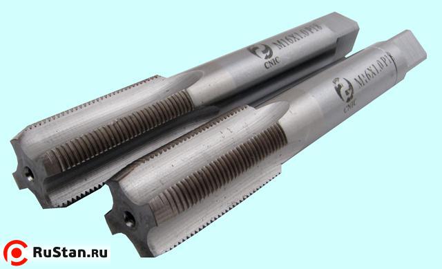 Метчик М16,0 х 1,0 м/р.Р18 к-т из 2-х шт. "CNIC" фото №1