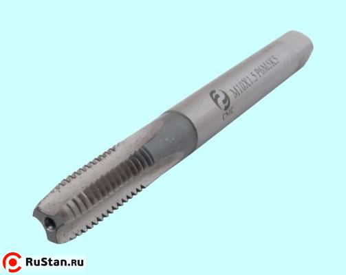 Метчик М 5,0 (0,8)х16х70 м/р.Р6М5К5 удлиненный, усиленный хв-к d=6.0мм DIN371 "CNIC" фото №1
