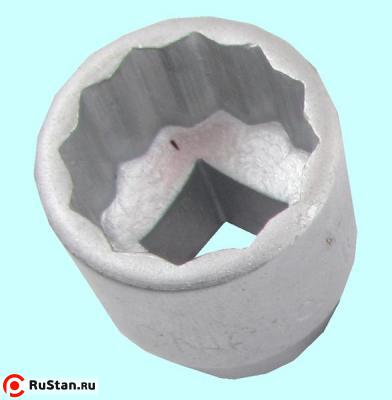 Головка торцевая сменная дюймовая     7/8" (12,5мм-1/2") сталь 45 "CNIC" фото №1