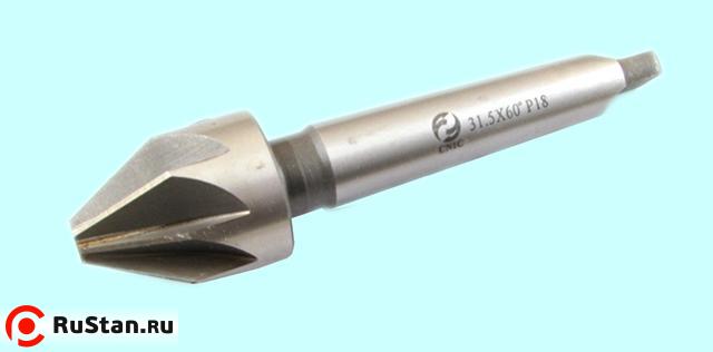 Зенковка d50,0х 50х165 конус  60° Р18 к/х Z=10 КМ3 DIN334B "CNIC" фото №1