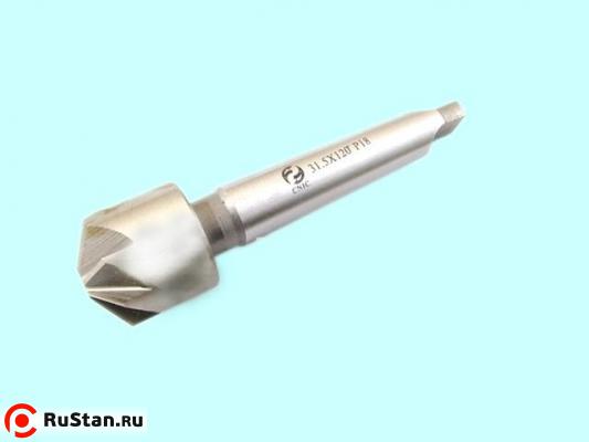Зенковка d25,0х 29х121 конус 120° Р18 к/х Z=6 КМ2 DIN335B "CNIC" фото №1 Зенковка d25,0х 29х121 конус 120° Р18 к/х Z=6 КМ2 DIN335B "CNIC" фото №1