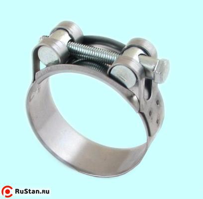 Хомут ленточный винтовой CNIC 44-47/22мм, М6х60мм, W2 нержавеющая сталь (26В4447) фото №1 Хомут ленточный винтовой CNIC 44-47/22мм, М6х60мм, W2 нержавеющая сталь (26В4447) фото №1