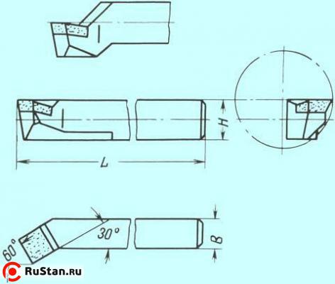 Резец Расточной 25х25х240 Р6М5 для скв. отв. фото №1