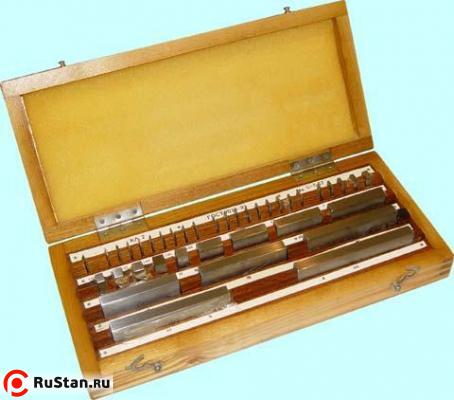 Наборы концевых мер длины № 2, кл.точн.1 (38 мер от 1,005 до 100мм) (КРИН) фото №1