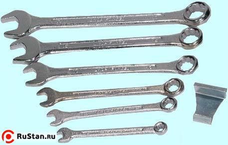 Набор ключей Комбинир. из  6-ти шт. (рожк. и накид.) (6,8,10,11,14,17мм)"СИТОМО" в сумке фото №1