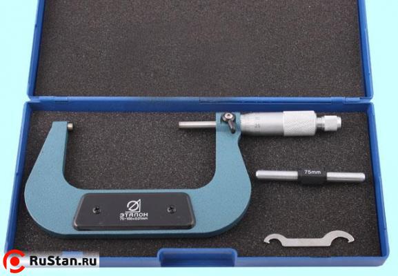 Микрометр Гладкий МК-100 75-100 мм (0,01) кл.т.1 (Эталон) фото №1 Микрометр Гладкий МК-100 75-100 мм (0,01) кл.т.1 (Эталон) фото №1