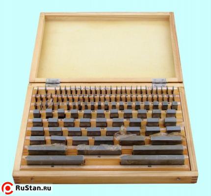 Наборы концевых мер длины № 3, кл.точн.2 (112 мер от 0,5 до 100мм) (КРИН) фото №1