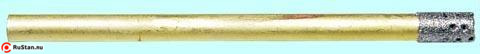 Сверло d 6,0(5,0) трубчатое перфорированное с алмазным напылением АС20 250/200 2-слойное фото №1
