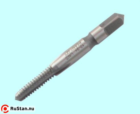 Метчик    № 2 UNC 60° Р6АМ5 дюймовый, м/р., (56 ниток/дюйм) для глухих отверстий DIN351 "CNIC" фото №1