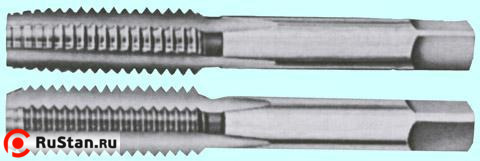 Метчик 1 3/8" BSW 55° 9ХС дюймовый, ручной, комплект из 2-х шт. ( 6 ниток/дюйм) "CNIC" фото №1