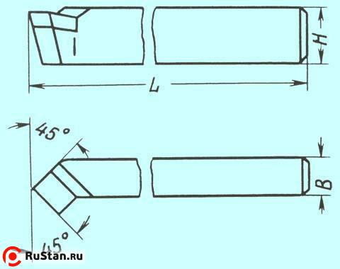 Резец Проходной отогнутый 20х12х120 ВК8 (РК8) фото №1 Резец Проходной отогнутый 20х12х120 ВК8 (РК8) фото №1