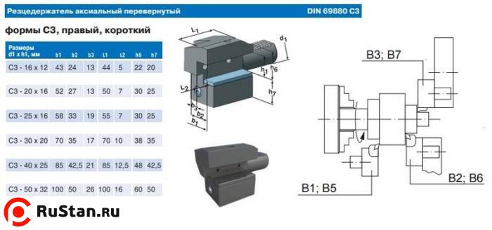 Резцедержатель аксиальный С3-30х20 правый перевернутый с хвостовиком VDI30-3425 DIN69880 "CNIC" фото №1 Резцедержатель аксиальный С3-30х20 правый перевернутый с хвостовиком VDI30-3425 DIN69880 "CNIC" фото №1