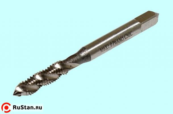 Метчик М 6,0х0,5 м/р.Р6АМ5 винтовая канавка "CNIC" фото №1 Метчик М 6,0х0,5 м/р.Р6АМ5 винтовая канавка "CNIC" фото №1