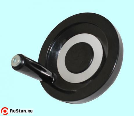 Маховик 100х12х33мм (DxdxH) цельнолитой, бакелит "TLX" с ручкой фото №1 Маховик 100х12х33мм (DxdxH) цельнолитой, бакелит "TLX" с ручкой фото №1