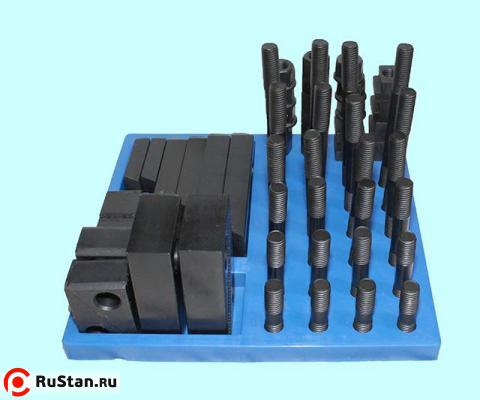 Набор клиновых ступенчатых прижимов из 58-ми предм., паз19,7мм М18х2,5 на пласт. подст. (YT-0210) "CNIC" фото №1 Набор клиновых ступенчатых прижимов из 58-ми предм., паз19,7мм М18х2,5 на пласт. подст. (YT-0210) "CNIC" фото №1