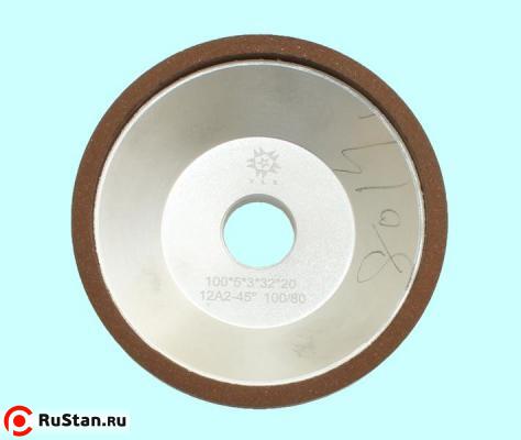 Круг алмазный 12А2-45град.(чашечный конический) 100х 5х3х32х20 SSD-2(АС4) 100/80, 100% В2-01 23,4 карат "TLX" фото №1 Круг алмазный 12А2-45град.(чашечный конический) 100х 5х3х32х20 SSD-2(АС4) 100/80, 100% В2-01 23,4 карат "TLX" фото №1