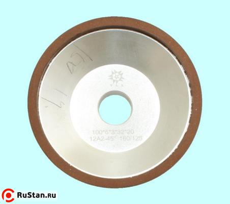 Круг алмазный 12А2-45град.(чашечный конический) 100х 5х3х32х20 SSD-2(АС4) 160/125, 100% В2-01 23,4 карат "TLX" фото №1 Круг алмазный 12А2-45град.(чашечный конический) 100х 5х3х32х20 SSD-2(АС4) 160/125, 100% В2-01 23,4 карат "TLX" фото №1