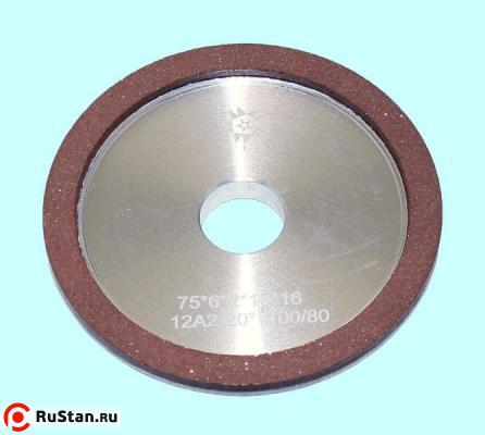 Круг алмазный 12А2-20град.(тарельчатый) 75х6х2х16 SSD-2(АС4) 100/80 100% В2-01 11,4кар. "TLX" фото №1 Круг алмазный 12А2-20град.(тарельчатый) 75х6х2х16 SSD-2(АС4) 100/80 100% В2-01 11,4кар. "TLX" фото №1