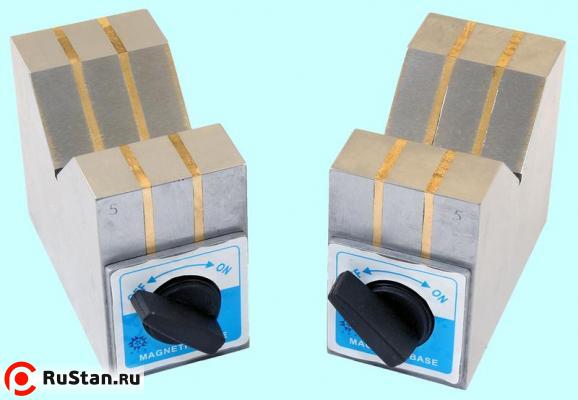 Призмы магнитные 100х50х80мм (комплект из 2х шт.) усилие отрыва 20кг "TLX" (KMV-80В) фото №1