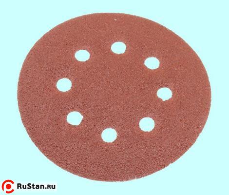 Диск из шлифшкурки 125мм 14А Р 60 самозацепляемый на липучке с перфорацией "CNIC" (SA16023H) фото №1