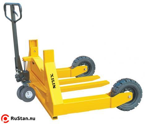 Тележка гидравлическая 1500 кг 800 мм XILIN HW для бездорожья (резиновые колеса) фото №1