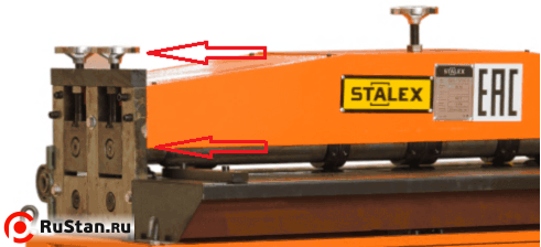 STALEX SBYJ-1.2x1250/5 Маховики регулировки валов через подвижные направляющие верхних валов фото №4 STALEX SBYJ-1.2x1250/5 Маховики регулировки валов через подвижные направляющие верхних валов фото №4