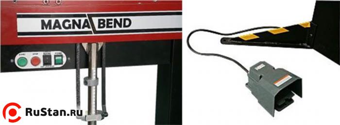 Пульт управления, дублированный на обоих сторонах станка, и выносная педаль управления фото №7 METAL MASTER MAGNABEND MB 2000E фото №7