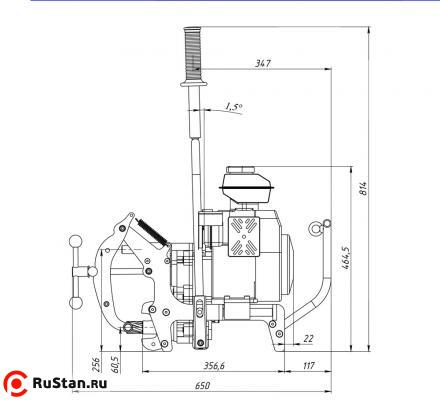 Станок рельсосверлильный МРС-БК - габариты фото №5 Станок рельсосверлильный МРС-БК фото №5