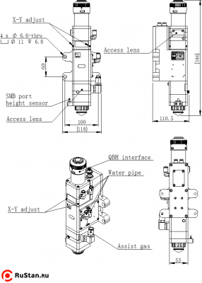 Лазерная режущая головка RayTools BM109 1.5KW с автофокусом фото №7 RayTools BM109 1.5KW фото №7