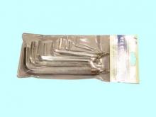 Набор ключей Шестигранных из  8шт (1,5;2;2,5;3;4;5;5,5;6мм) на кольце хром. в пласт.упак.