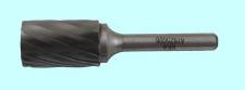 Борфреза тв.спл. цилиндр. d12х25х6х65 спиральная крупная насечка (А12 25С06) 