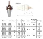 Оправка 7:24 -ВТ50х60 (MAS403) / В16 на внутренний конус сверлильного патрона (для станков с ЧПУ) 