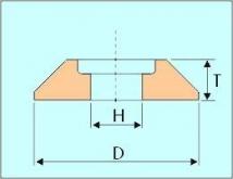 Круг 3П 300х 6х 127 14А 40 СТ для заточки пил (бакелитовый)