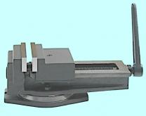 Тиски Станочные 160мм чугунные поворотные с открытым винтом, ход 172 (QB160)