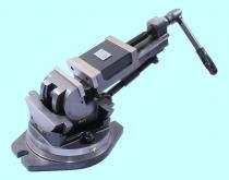 Тиски Станочные глобусные 105мм поворотные, ход 105мм наклон в 2-х плоскостях QW100 