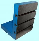 Плита чугунная угловая 400х400мм монтажная шаброванная кл. точн.1 с Т-образными пазами 