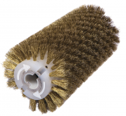 Брашировальная щетка валик Ø130х460 мм, ворс кордовый стальной латунированный Ø0,3 мм